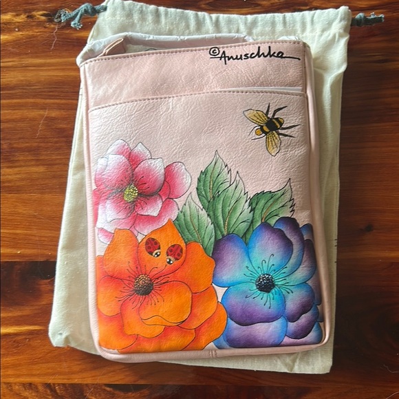 Anuschka Pastel Floral Shoulder Bag - Picture 1 of 4